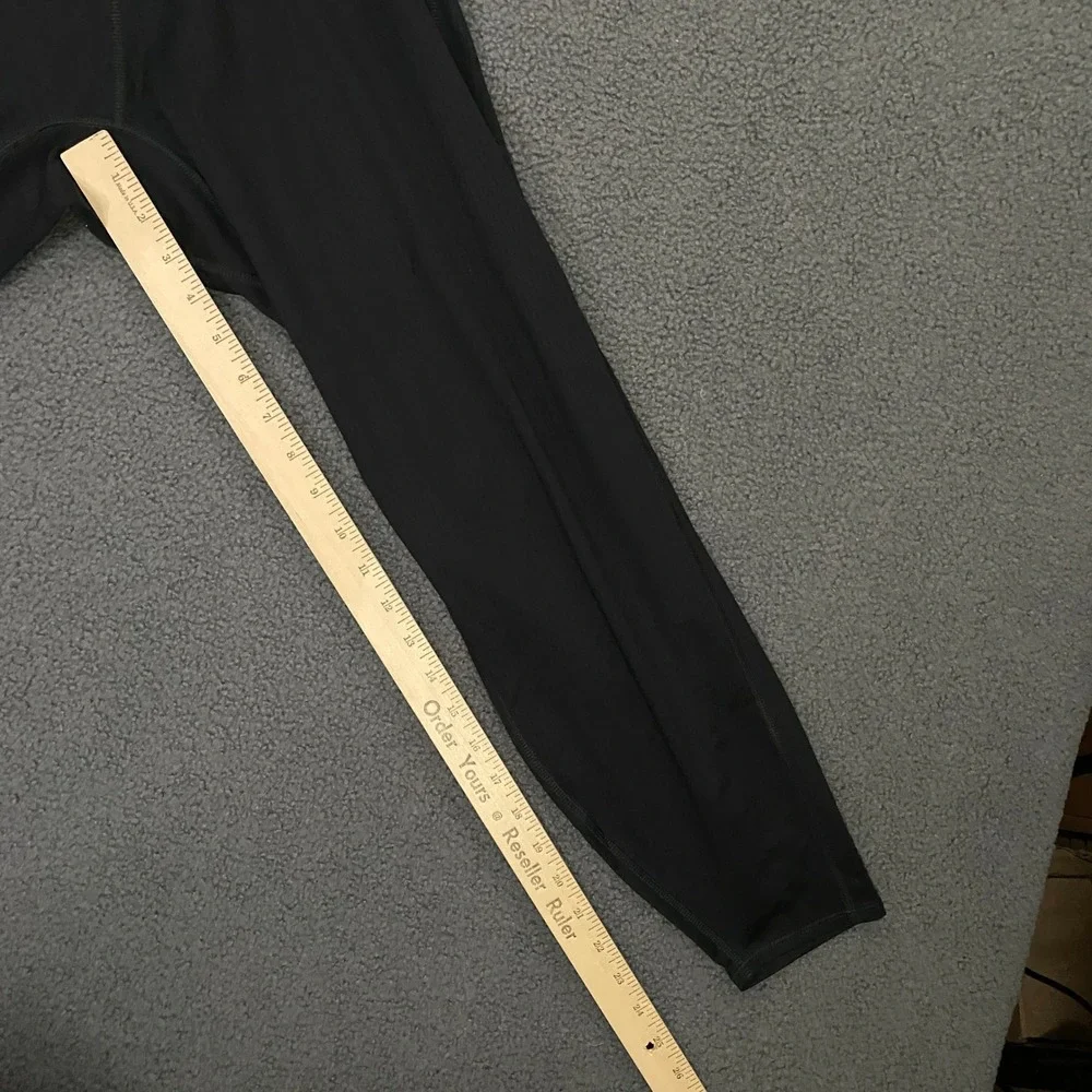 REI Co-op Leggings Mens Large Black Base Layer Thermal Cropped Layering